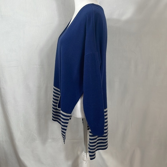 Vineyard Vines Sweater XS Relaxed Oversized Wool Cashmere Blend Navy EUC - Picture 10 of 11